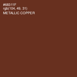 #68311F - Metallic Copper Color Image